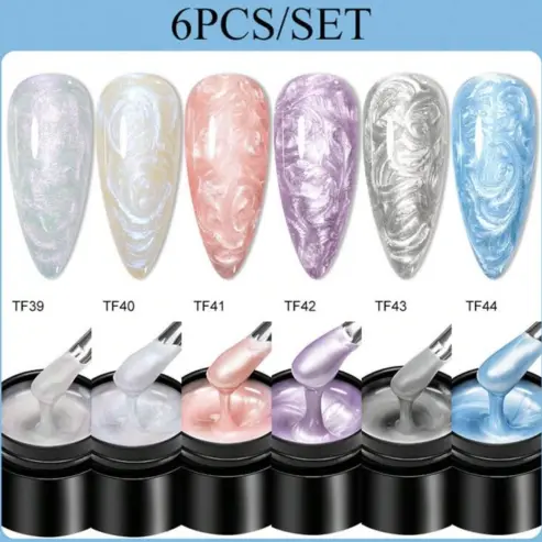 Esmalte de gel con textura de concha(6pz)'s photo #1