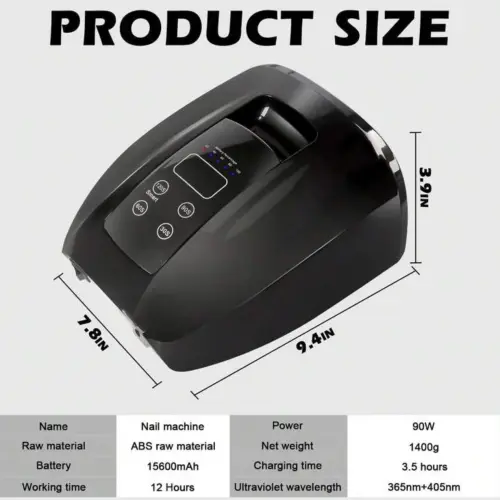 Lampara recargable Cordless con base de metal 90W — imagen 2