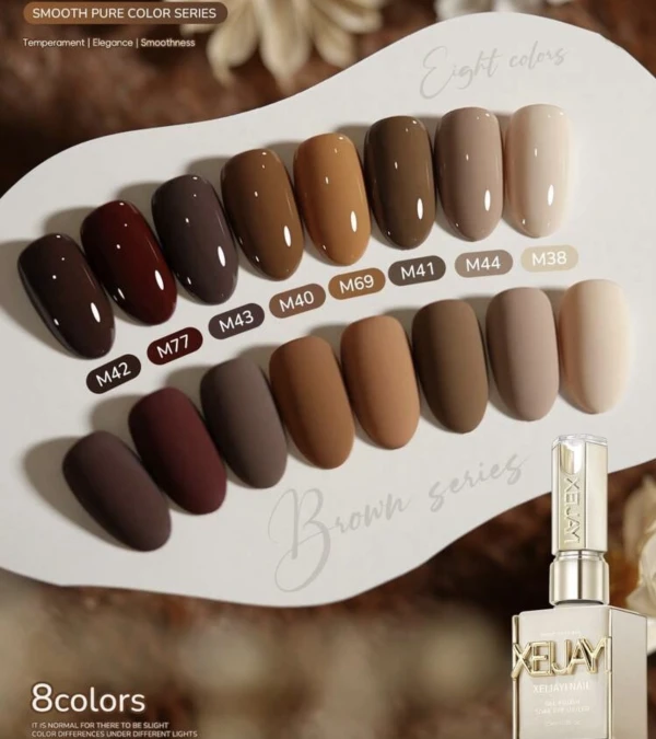 Gama de colores marrones 15ml (8set)'s foto | Jenny’s Nails |  BizneCubano