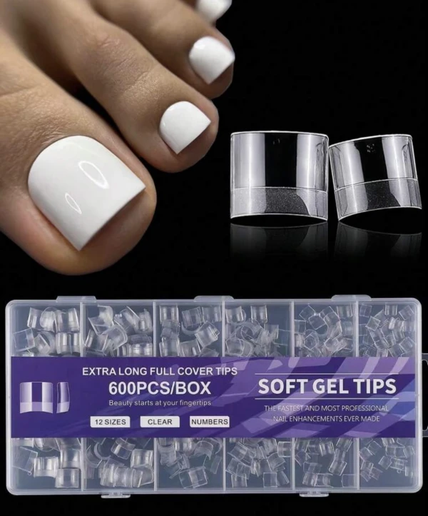 Uñas para pies soft gel (600pz)'s foto | Jenny’s Nails |  BizneCubano