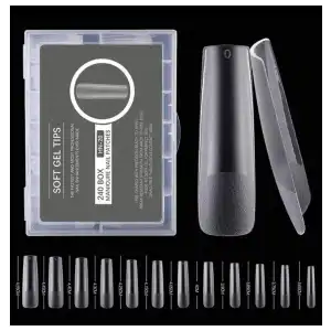 Uñas soft gel XXL 240 piezas miniatura 1