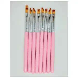 Juego de 8 pinceles de dibujo miniatura 3