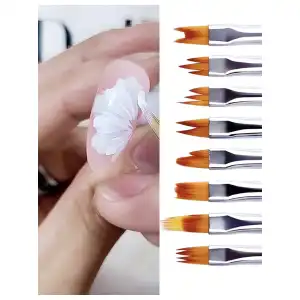 Juego de 8 pinceles de dibujo miniatura 2